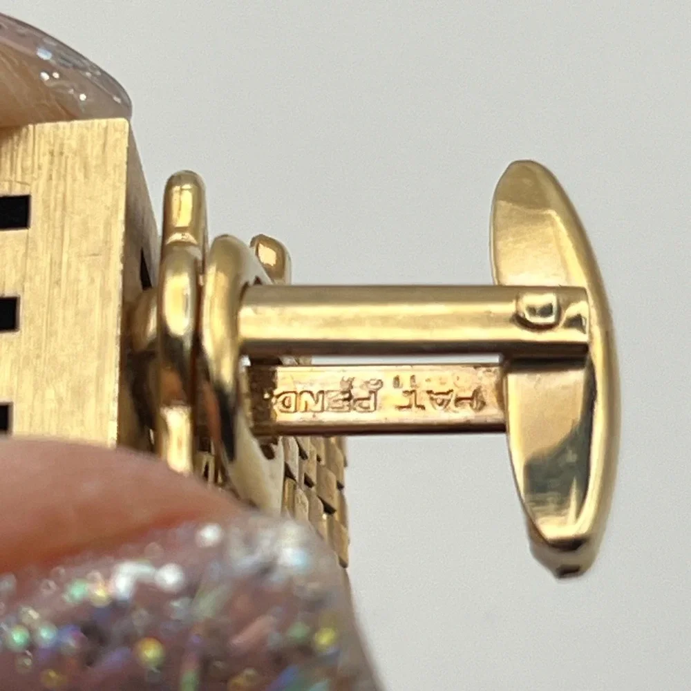 Vintage Foster Gold‎ Tone Cufflinks Retro MCM